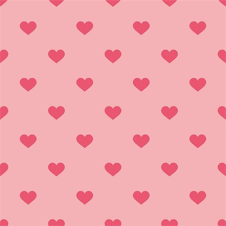 simsearch:400-08097094,k - Tile vector pattern with pink hearts on pastel background Stock Photo - Budget Royalty-Free & Subscription, Code: 400-09114855