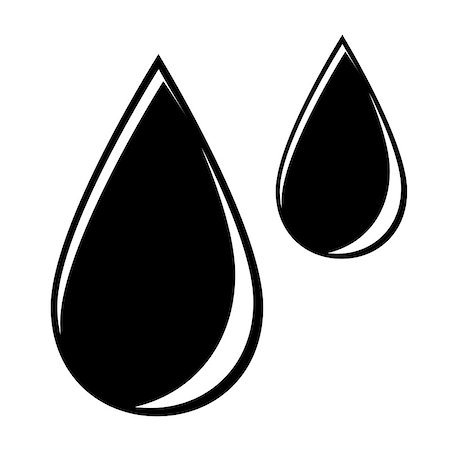 Abstract symbol of a drop. Vector illustration Stock Photo - Budget Royalty-Free & Subscription, Code: 400-09114914