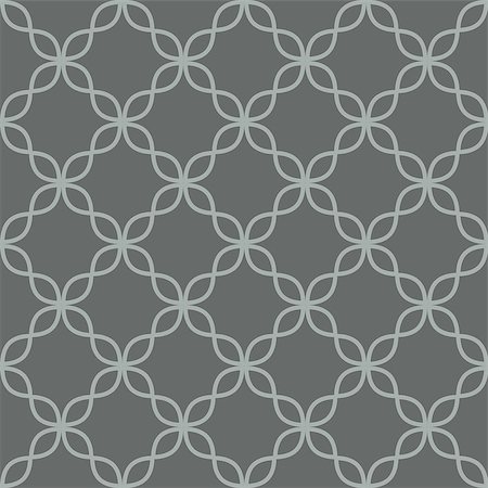 simsearch:400-09098204,k - Quatrefoil line seamless gray vector pattern. Geometric repeating background. Stock Photo - Budget Royalty-Free & Subscription, Code: 400-09115223