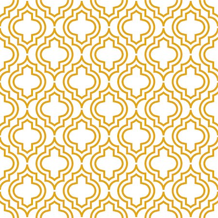 simsearch:400-09098204,k - Yellow line qatrefoil seamless vector pattern. Geometric repeating background. Stock Photo - Budget Royalty-Free & Subscription, Code: 400-09115237
