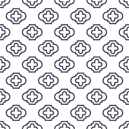 simsearch:400-09098204,k - Quatrefoil seamless line vector pattern. Geometric repeating background. Stock Photo - Budget Royalty-Free & Subscription, Code: 400-09115238