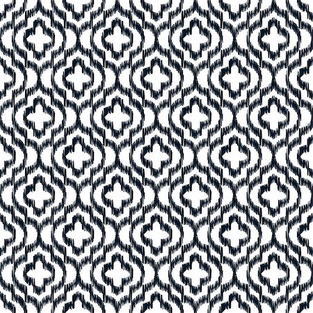 simsearch:400-09098204,k - Quatrefoil ikat contour seamless line vector pattern. Geometric repeating background. Stock Photo - Budget Royalty-Free & Subscription, Code: 400-09115239