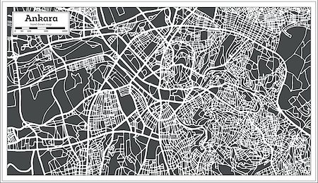 simsearch:400-09051583,k - Ankara Turkey Map in Retro Style. Vector Illustration. Outline Map. Photographie de stock - Aubaine LD & Abonnement, Code: 400-09115485