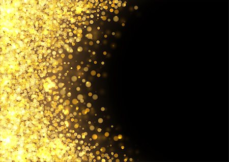 simsearch:400-08786287,k - Gold glitter texture. Irregular confetti border on a black background. Christmas or party flyer design element. Vector illustration. Foto de stock - Super Valor sin royalties y Suscripción, Código: 400-09115514