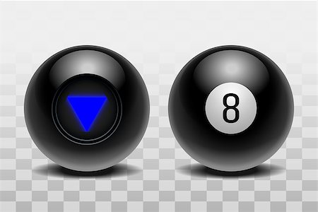 simsearch:400-04478467,k - Two magic balls of predictions for decision-making. Realistic black Balls isolated on a transparent background. Vector illustration EPS 10 Stock Photo - Budget Royalty-Free & Subscription, Code: 400-09115589