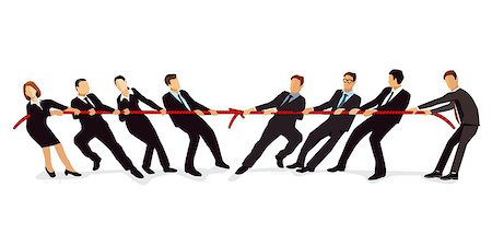 Tug of war against each other, illustration Photographie de stock - Aubaine LD & Abonnement, Code: 400-09115792