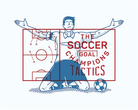 ryanpaul (artist) - It's a vector illustration of a soccer player exultation after a goal Foto de stock - Super Valor sin royalties y Suscripción, Código: 400-09115834