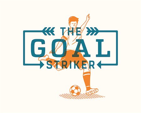 ryanpaul (artist) - It's a vector illustration about a goal striker and the necessity to never give up. Foto de stock - Super Valor sin royalties y Suscripción, Código: 400-09115835