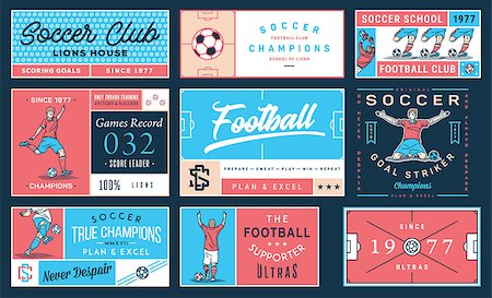 ryanpaul (artist) - It's a colored vector collection of soccer badges and labels Foto de stock - Super Valor sin royalties y Suscripción, Código: 400-09115830
