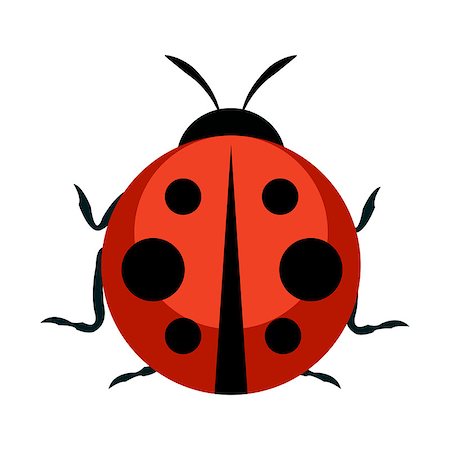 simsearch:400-08046771,k - Cute Ladybug Icon. Vector Illustration EPS10 Stock Photo - Budget Royalty-Free & Subscription, Code: 400-09115954