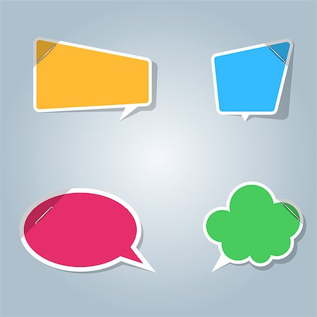 simsearch:400-08506267,k - Speech bubbles icon. Dialog box info. Abstract infographic Stock Photo - Budget Royalty-Free & Subscription, Code: 400-09116018