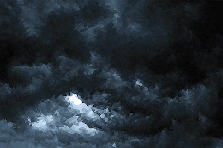 simsearch:400-08654218,k - Vector polygonal beautiful storm sky with clouds, apocalypse sky Photographie de stock - Aubaine LD & Abonnement, Code: 400-09116037