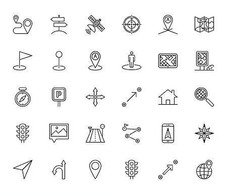 simsearch:400-07102775,k - Navigation Icon Vector. Flat icon isolated on the white background. Editable EPS file. Vector illustration. Stock Photo - Budget Royalty-Free & Subscription, Code: 400-09116046