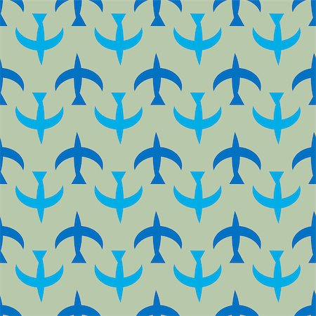 simsearch:400-05693480,k - Birds seamless pattern. Migratory birds silhouette Stock Photo - Budget Royalty-Free & Subscription, Code: 400-09116093
