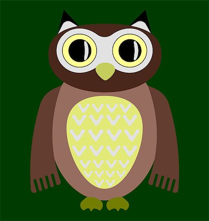 vector images of cartoon owl Stock Photo - Budget Royalty-Free & Subscription, Code: 400-09116230