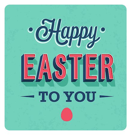 simsearch:400-08647286,k - Happy Easter Day vintage greeting card. Vector illustration. Foto de stock - Super Valor sin royalties y Suscripción, Código: 400-09116301