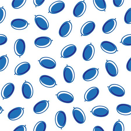 Blue white air balloons seamless pattern background. Vector illustration Foto de stock - Royalty-Free Super Valor e Assinatura, Número: 400-09116423