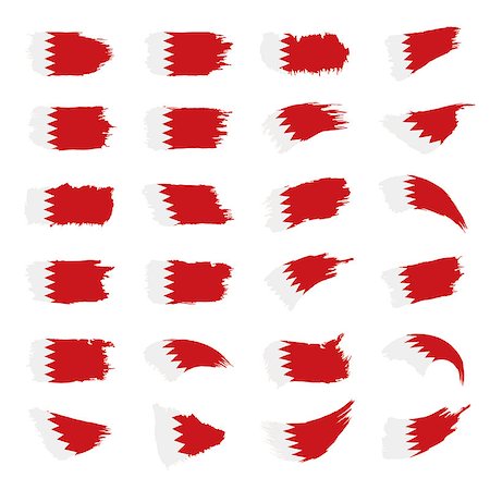 Bahrain flag, vector illustration on a white background Foto de stock - Super Valor sin royalties y Suscripción, Código: 400-09116598