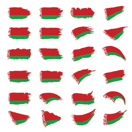 simsearch:400-09115770,k - Belarus flag, vector illustration on a white background Foto de stock - Royalty-Free Super Valor e Assinatura, Número: 400-09116627