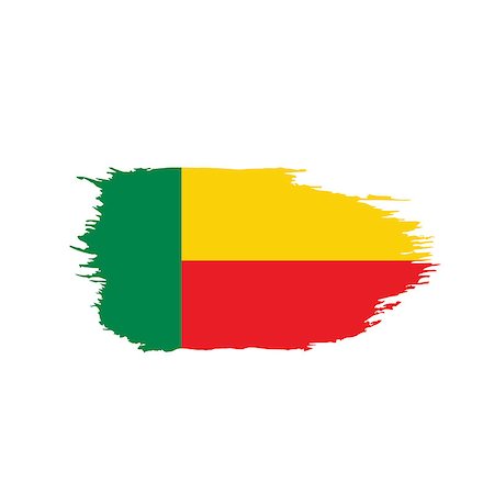 simsearch:400-09115770,k - Benin flag, vector illustration on a white background Foto de stock - Royalty-Free Super Valor e Assinatura, Número: 400-09116629
