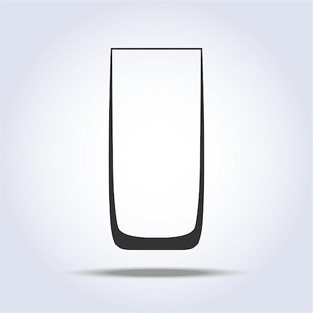 Wineglass goblet object in gray colors. Vector illustration Stock Photo - Budget Royalty-Free & Subscription, Code: 400-09116838