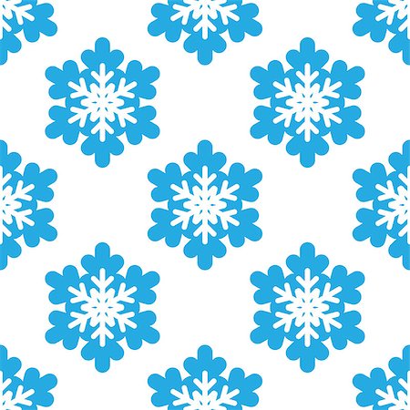 simsearch:400-08814672,k - Seamless pattern with snowflakes on white background. Vector Illustration Stock Photo - Budget Royalty-Free & Subscription, Code: 400-09116848