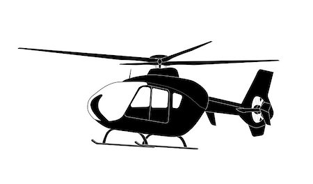 simsearch:400-09116929,k - Sticker on car Silhouette of helicopter. Vector Illustration. EPS10 Stockbilder - Microstock & Abonnement, Bildnummer: 400-09116929