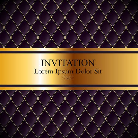 Luxury Invitation Background Template Vector Illustration EPS10 Stock Photo - Budget Royalty-Free & Subscription, Code: 400-09116952