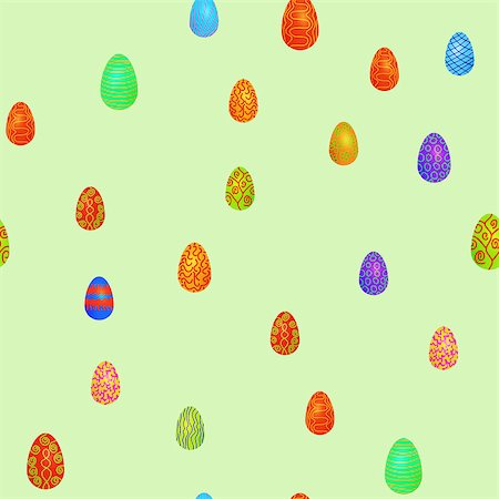 simsearch:877-08129549,k - doodle vector easter eggs chaotic seamless pattern Photographie de stock - Aubaine LD & Abonnement, Code: 400-09117040