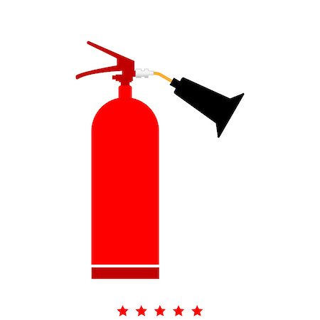 serhii435 (artist) - Fire extinguisher it is icon . Flat style . Fotografie stock - Microstock e Abbonamento, Codice: 400-09117261