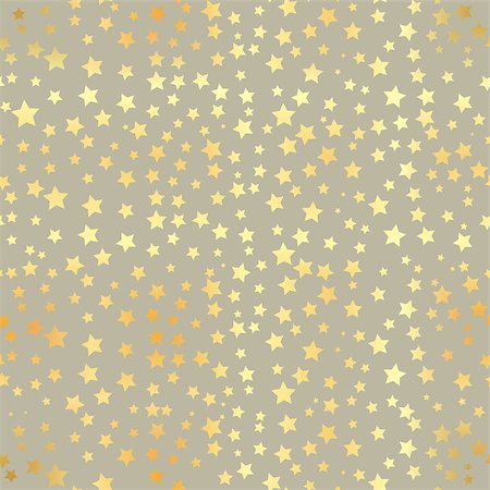 simsearch:400-08411543,k - Vector Gold star Seamless Pattern. Vector illustration. Shiny background. Texture of gold foil. EPS 10. Abstract seamless pattern with gold confetti stars. Photographie de stock - Aubaine LD & Abonnement, Code: 400-09119625