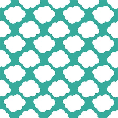 Clouds weather seamless pattern background. Vector illustration Foto de stock - Royalty-Free Super Valor e Assinatura, Número: 400-09110015