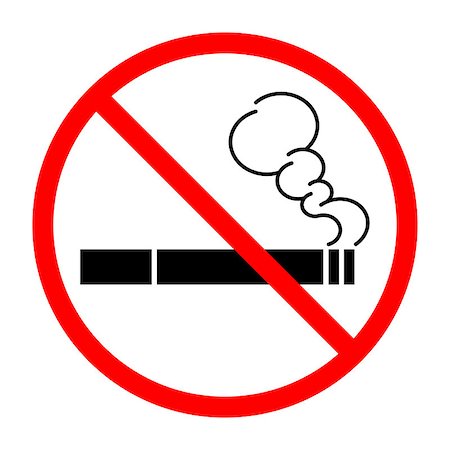 stop sign smoke - Sign prohibiting Smoking cigarettes, tobacco. Vector illustration Stock Photo - Budget Royalty-Free & Subscription, Code: 400-09110199