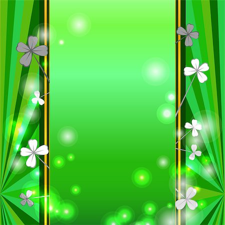 simsearch:400-08039008,k - Saint Patrick s Day backgound. Vector illustration for spring design with ireland simbol clever Photographie de stock - Aubaine LD & Abonnement, Code: 400-09110381