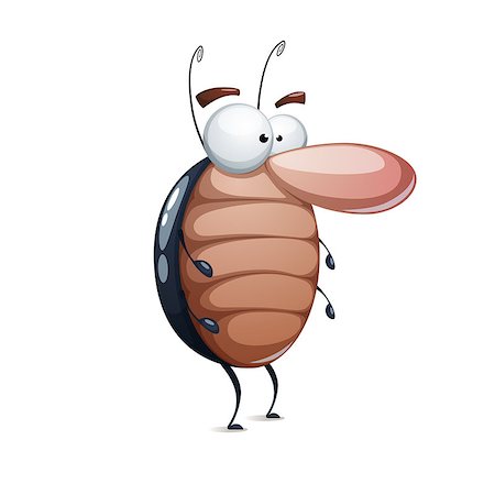 simsearch:400-09051551,k - Fanny, cute cartoon cockroach characters. Vector eps 10 Photographie de stock - Aubaine LD & Abonnement, Code: 400-09110531