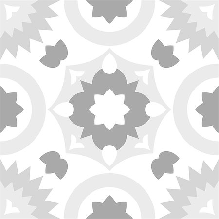 Tile grey, black and white decorative floor tiles vector pattern or seamless background Stock Photo - Budget Royalty-Free & Subscription, Code: 400-09112514