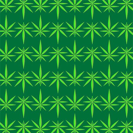 simsearch:400-05079986,k - Green Cannabis Leaves Background. Green Marijuana Pattern Foto de stock - Super Valor sin royalties y Suscripción, Código: 400-09112725