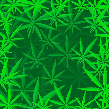 Green Cannabis Leaves Background. Green Marijuana Pattern Stock Photo - Budget Royalty-Free & Subscription, Code: 400-09112727