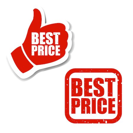 Best Price Sign With Gradient Mesh, Vector Illustration Stock Photo - Budget Royalty-Free & Subscription, Code: 400-09112927