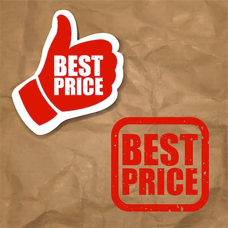 Best Price Sign With Gradient Mesh, Vector Illustration Foto de stock - Royalty-Free Super Valor e Assinatura, Número: 400-09112928