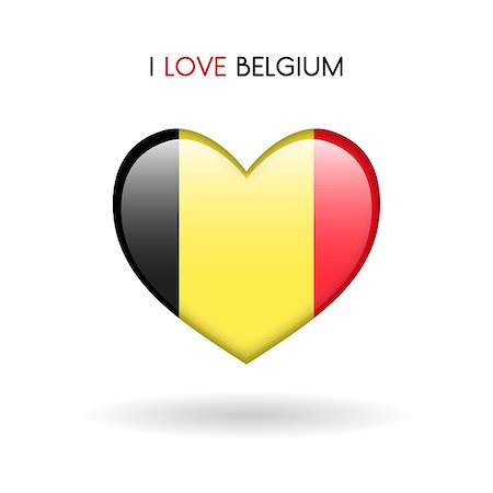 simsearch:400-09115392,k - Love Belgium symbol. Flag Heart Glossy icon on a white background isolated vector illustration eps10 Foto de stock - Super Valor sin royalties y Suscripción, Código: 400-09112942