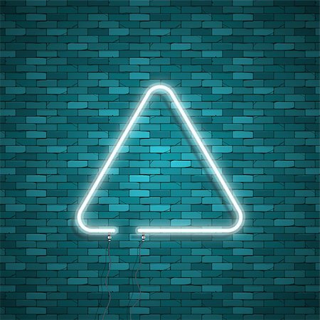 simsearch:400-05301926,k - Blue neon triangle background. Triangle Border with Light Effects. Vector illustration for your business presentations. Stock Photo - Budget Royalty-Free & Subscription, Code: 400-09113141