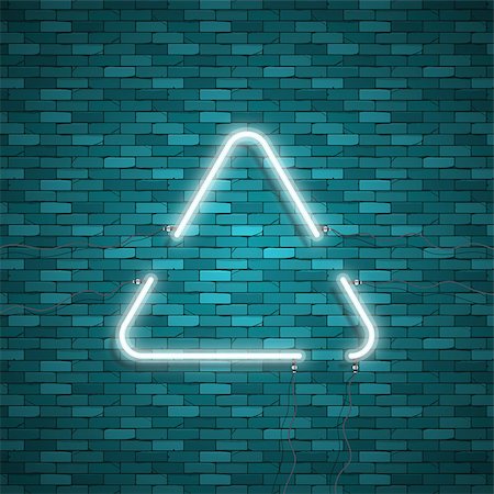 simsearch:400-05301926,k - Blue neon triangle background. Triangle Border with Light Effects. Vector illustration for your business presentations. Stock Photo - Budget Royalty-Free & Subscription, Code: 400-09113142