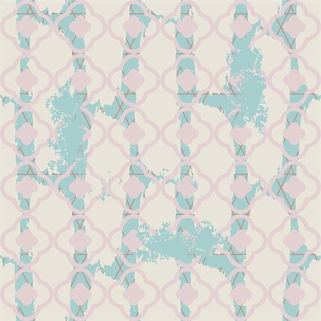 simsearch:400-09098204,k - Brushed quatrefoil pale blue seamless vector pattern. Geometric rough repeating background. Stock Photo - Budget Royalty-Free & Subscription, Code: 400-09113456