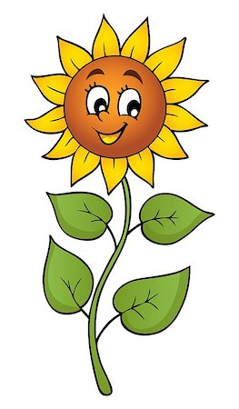 simsearch:400-08076059,k - Happy sunflower theme image 1 - eps10 vector illustration. Stock Photo - Budget Royalty-Free & Subscription, Code: 400-09113660