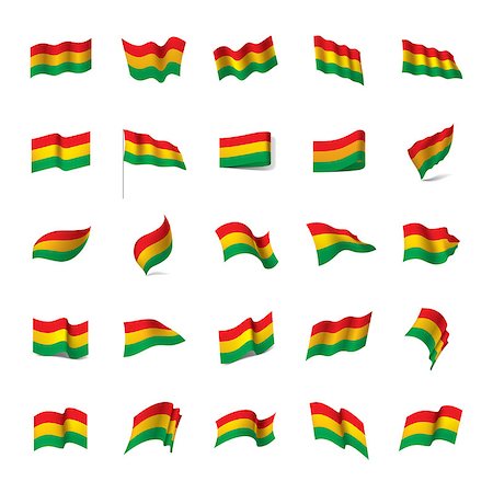 simsearch:400-09112791,k - Bolivia flag, vector illustration on a white background Stock Photo - Budget Royalty-Free & Subscription, Code: 400-09113753