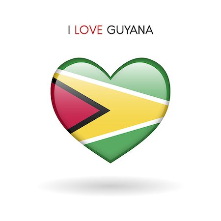 simsearch:400-09115392,k - Love Guyana symbol. Flag Heart Glossy icon on a white background isolated vector illustration eps10 Foto de stock - Super Valor sin royalties y Suscripción, Código: 400-09113797