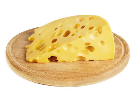 edam - a piece of cheese with large holes lies on a white board Stock Photo - Budget Royalty-Free & Subscription, Code: 400-09120037