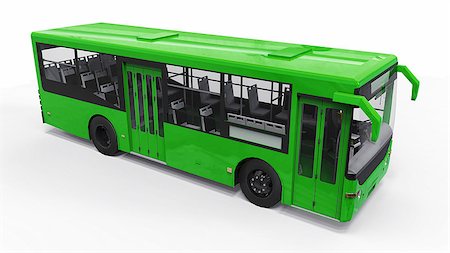 simsearch:400-04898575,k - Small urban green bus on a white background. 3d rendering Stock Photo - Budget Royalty-Free & Subscription, Code: 400-09120102