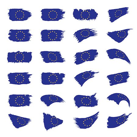 simsearch:400-09092746,k - European union flag, vector illustration on a white background Foto de stock - Super Valor sin royalties y Suscripción, Código: 400-09120204